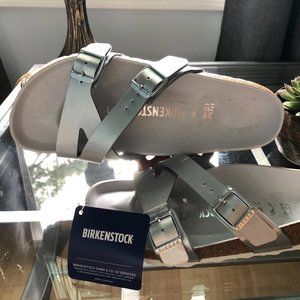 BWT Birkenstock Sandals Silver 39